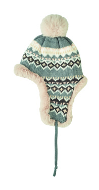 Логотрейд pекламные cувениры картинка: Knitted beanie with ear flap